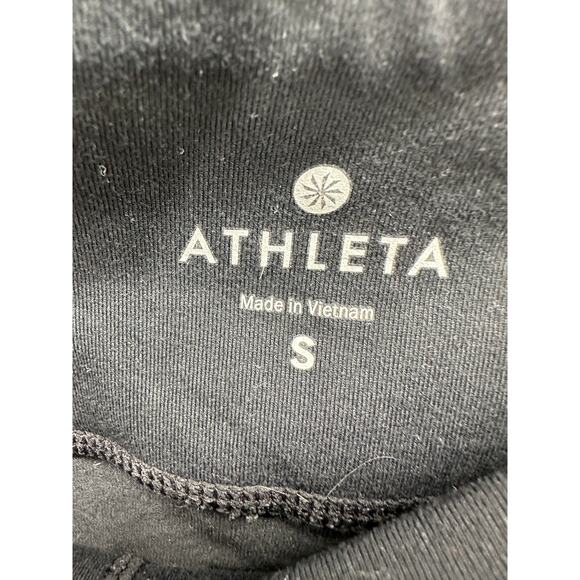 Athleta Womens Black Capri Cropped Leggings Size S Activewear Workout Casual - Picture 6 of 11